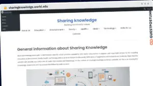 Publish Guest Post on sharingknowledge.world.edu