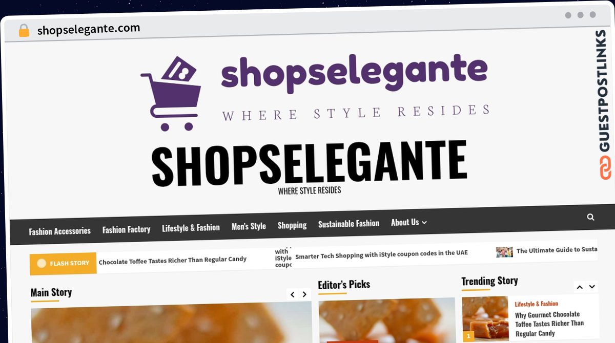 Publish Guest Post on shopselegante.com