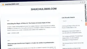 Publish Guest Post on shuichuli3600.com