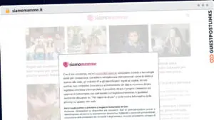 Publish Guest Post on siamomamme.it