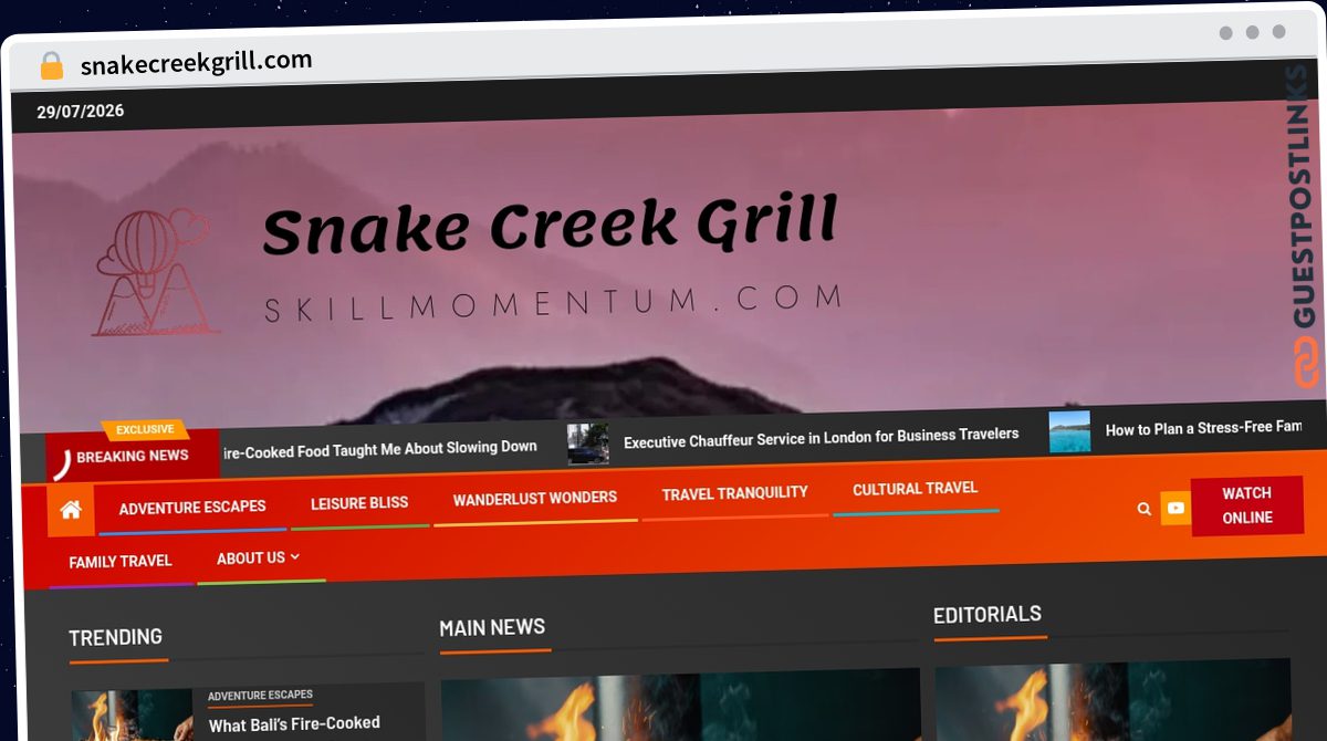 Publish Guest Post on snakecreekgrill.com