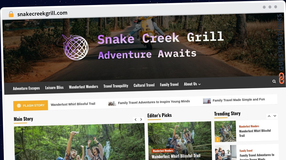 Publish Guest Post on snakecreekgrill.com