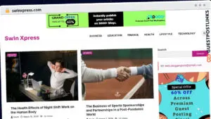 Publish Guest Post on swinxpress.com