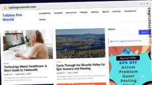 Publish Guest Post on tablesproworld.com