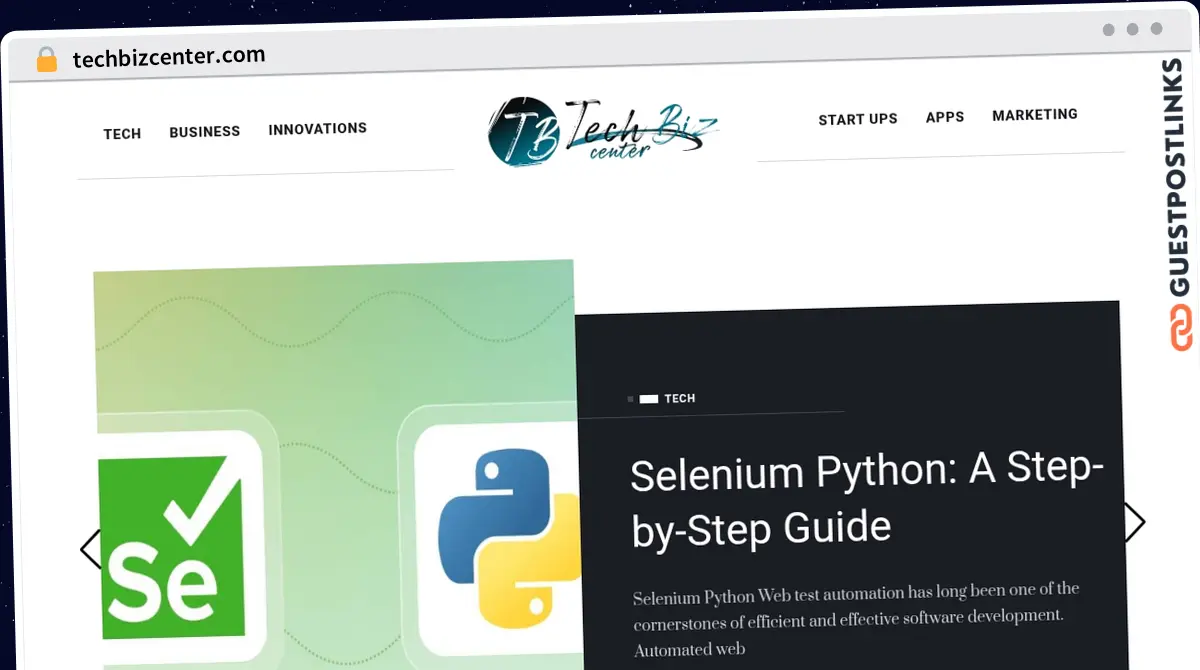 Publish Guest Post on techbizcenter.com
