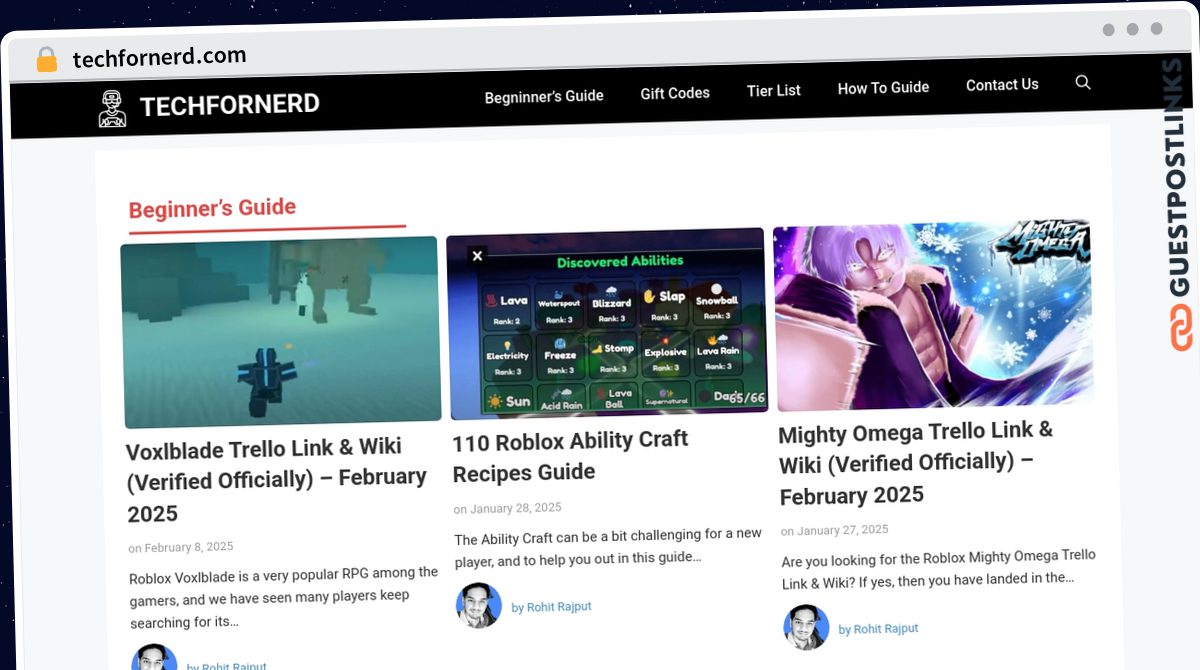 Publish Guest Post on techfornerd.com