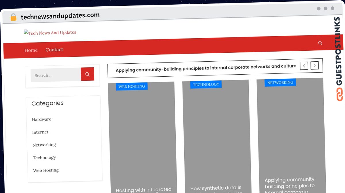 Publish Guest Post on technewsandupdates.com