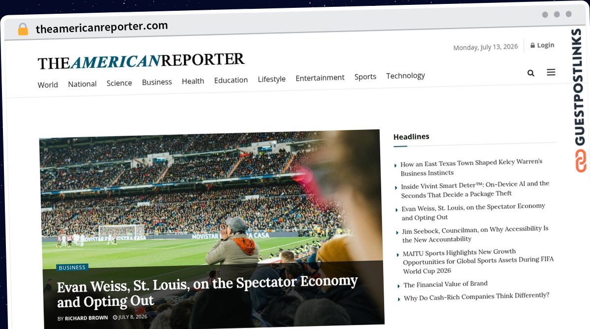 Publish Guest Post on theamericanreporter.com