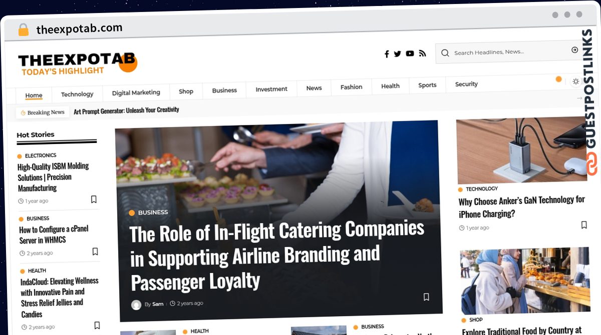 Publish Guest Post on theexpotab.com