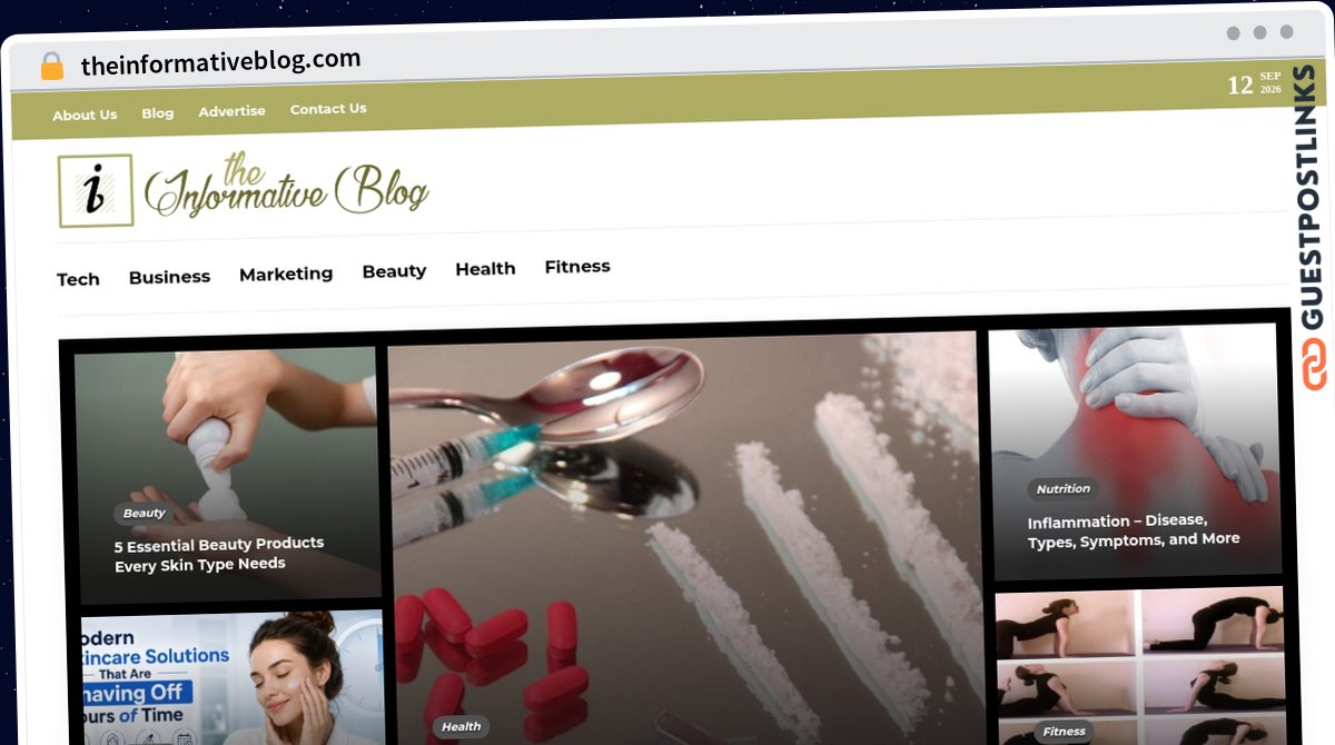 Publish Guest Post on theinformativeblog.com