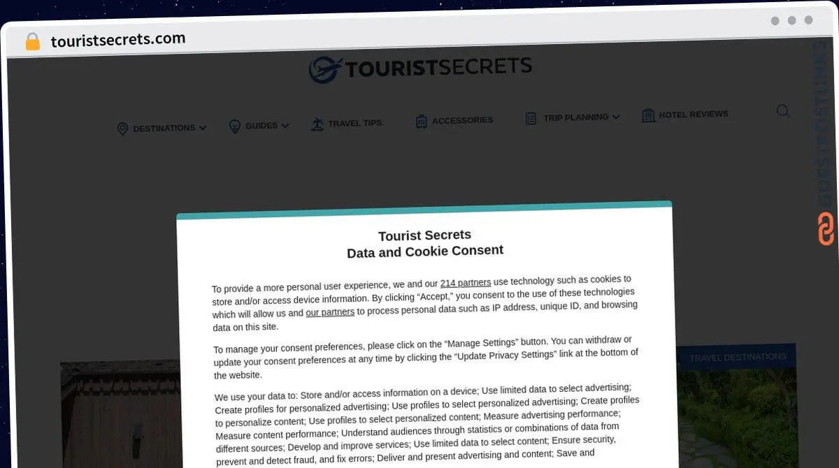 Publish Guest Post on touristsecrets.com