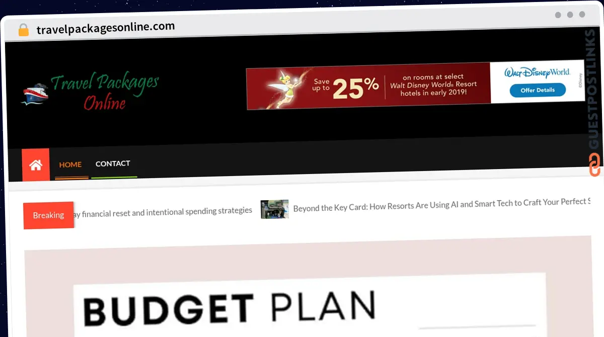 Publish Guest Post on travelpackagesonline.com