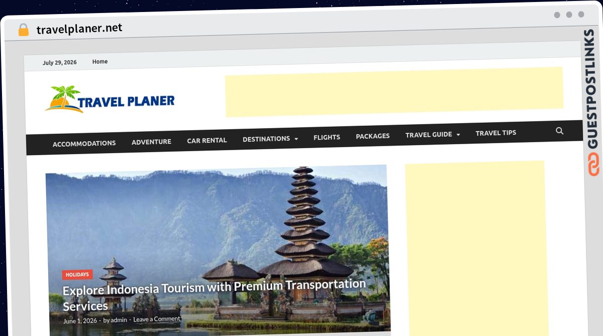 Publish Guest Post on travelplaner.net