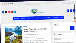 Publish Guest Post on tripovik.com