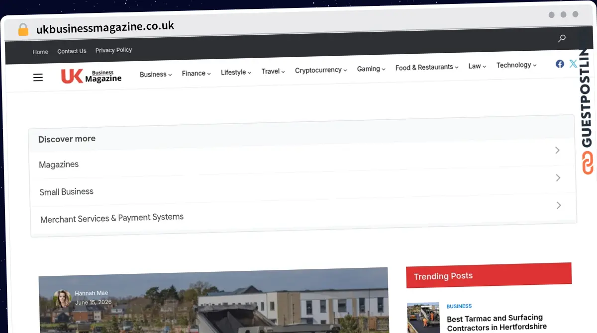 Publish Guest Post on ukbusinessmagazine.co.uk