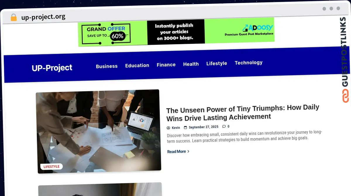 Publish Guest Post on up-project.org