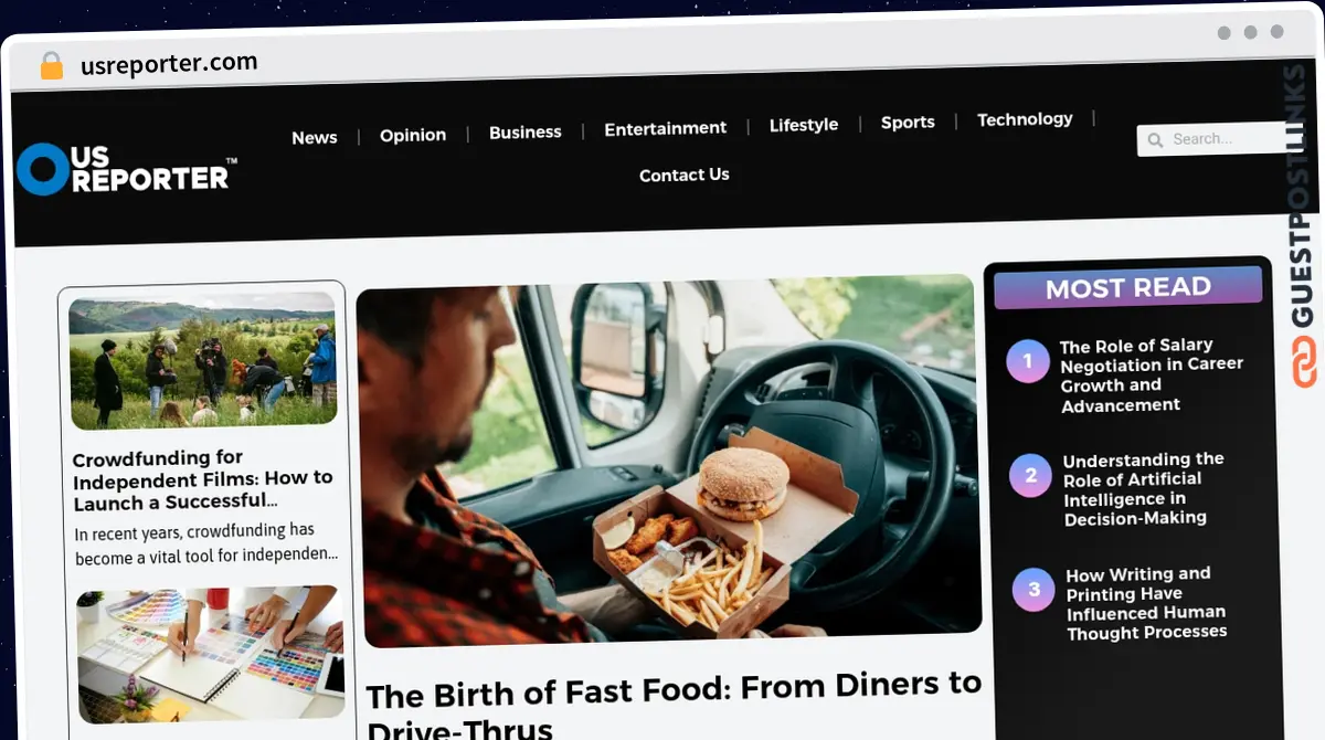 Publish Guest Post on usreporter.com