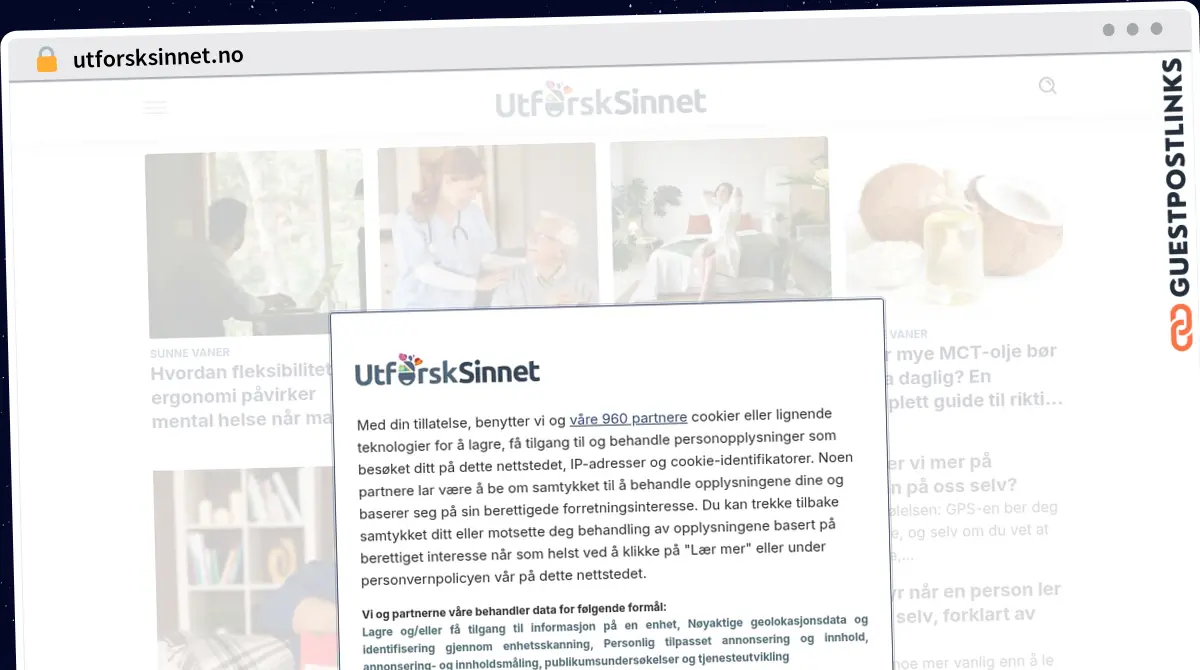 Publish Guest Post on utforsksinnet.no