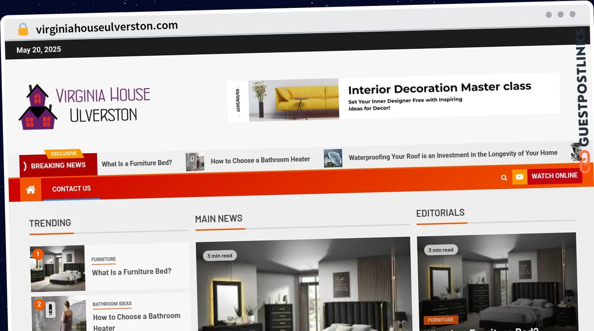 Publish Guest Post on virginiahouseulverston.com