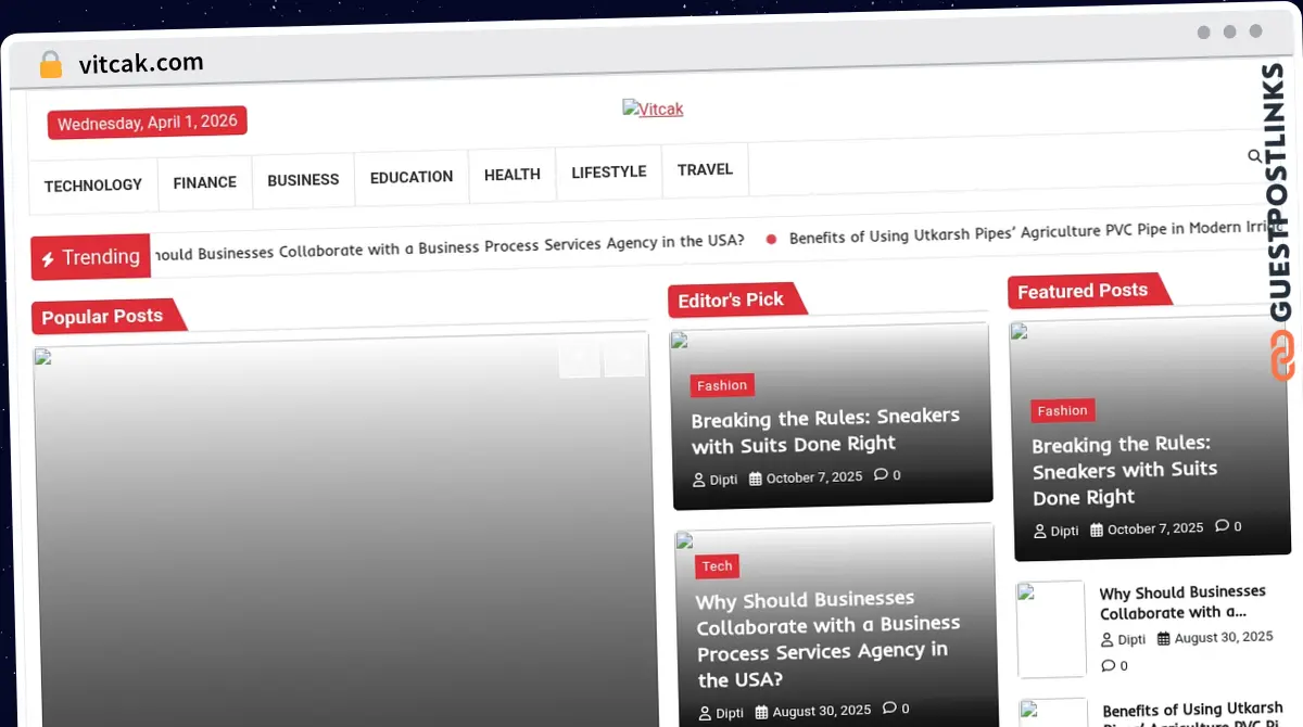 Publish Guest Post on vitcak.com