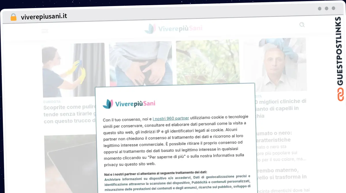 Publish Guest Post on viverepiusani.it