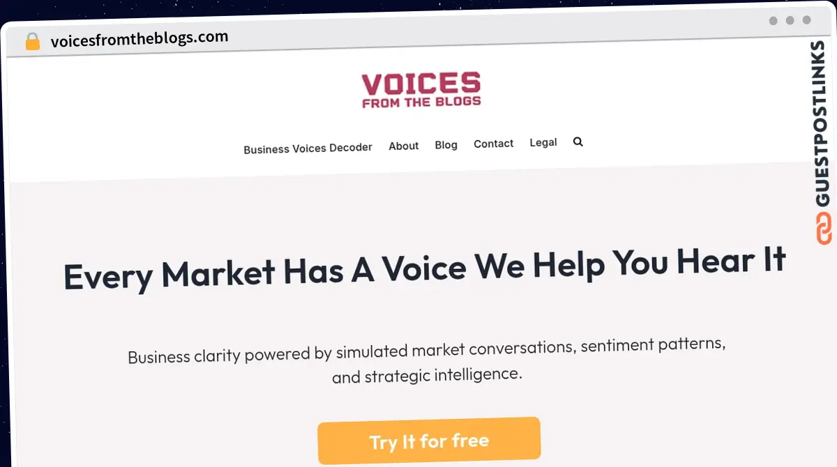 Publish Guest Post on voicesfromtheblogs.com