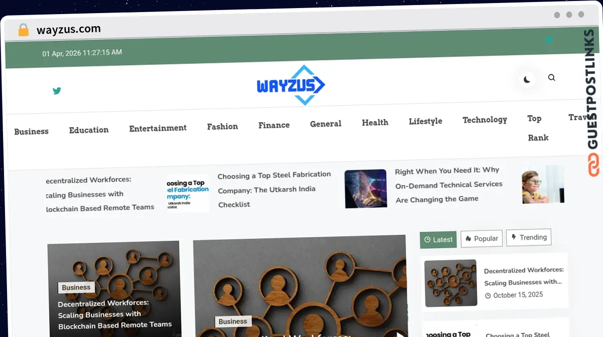 Publish Guest Post on wayzus.com