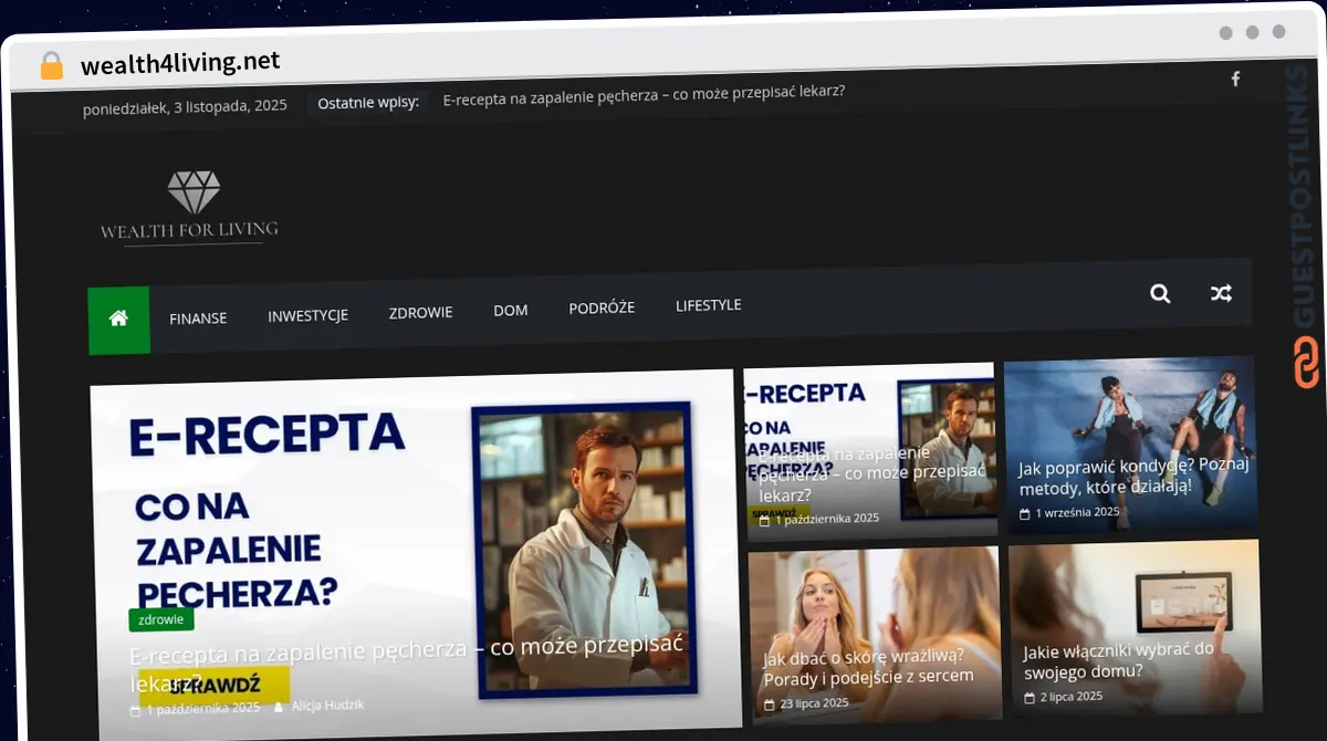 Publish Guest Post on wealth4living.net