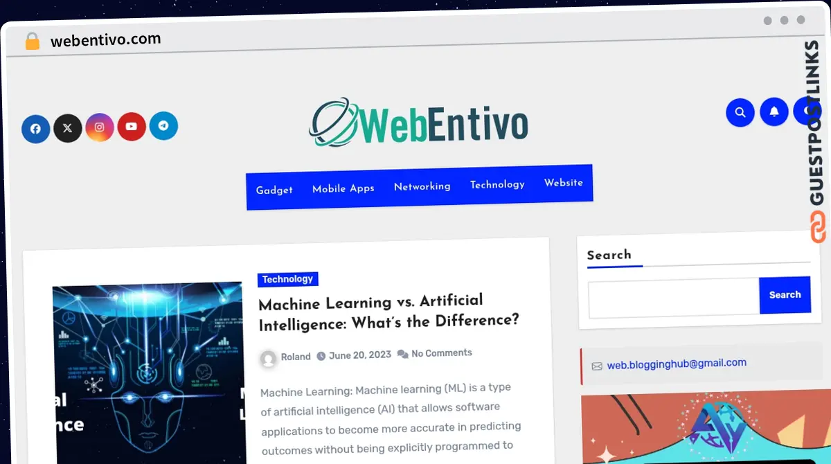 Publish Guest Post on webentivo.com