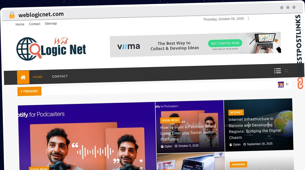 Publish Guest Post on weblogicnet.com