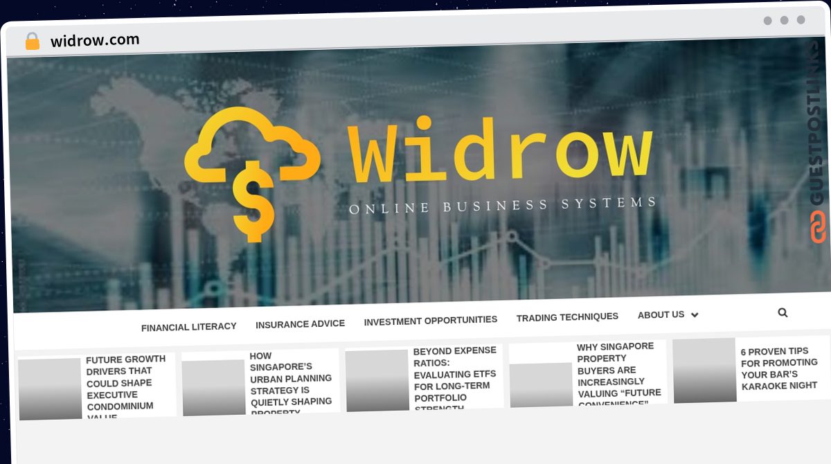 Publish Guest Post on widrow.com