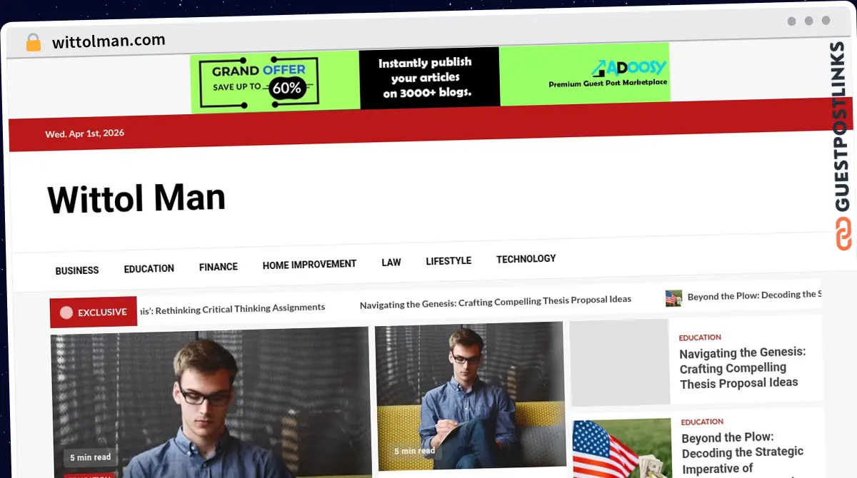 Publish Guest Post on wittolman.com