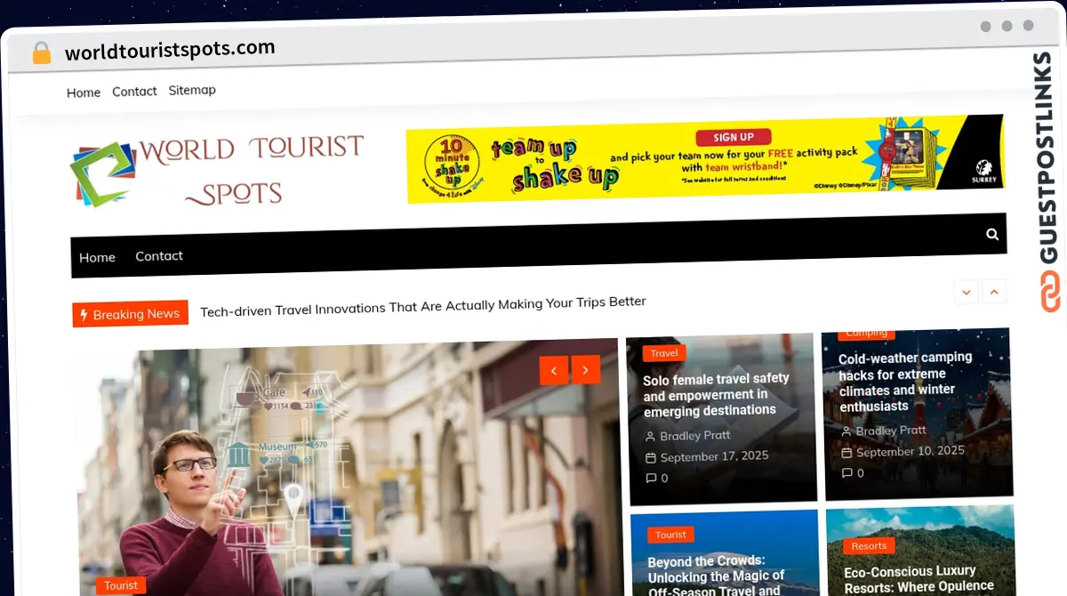 Publish Guest Post on worldtouristspots.com