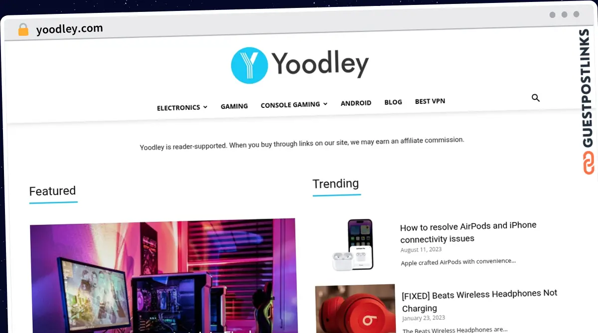 Publish Guest Post on yoodley.com
