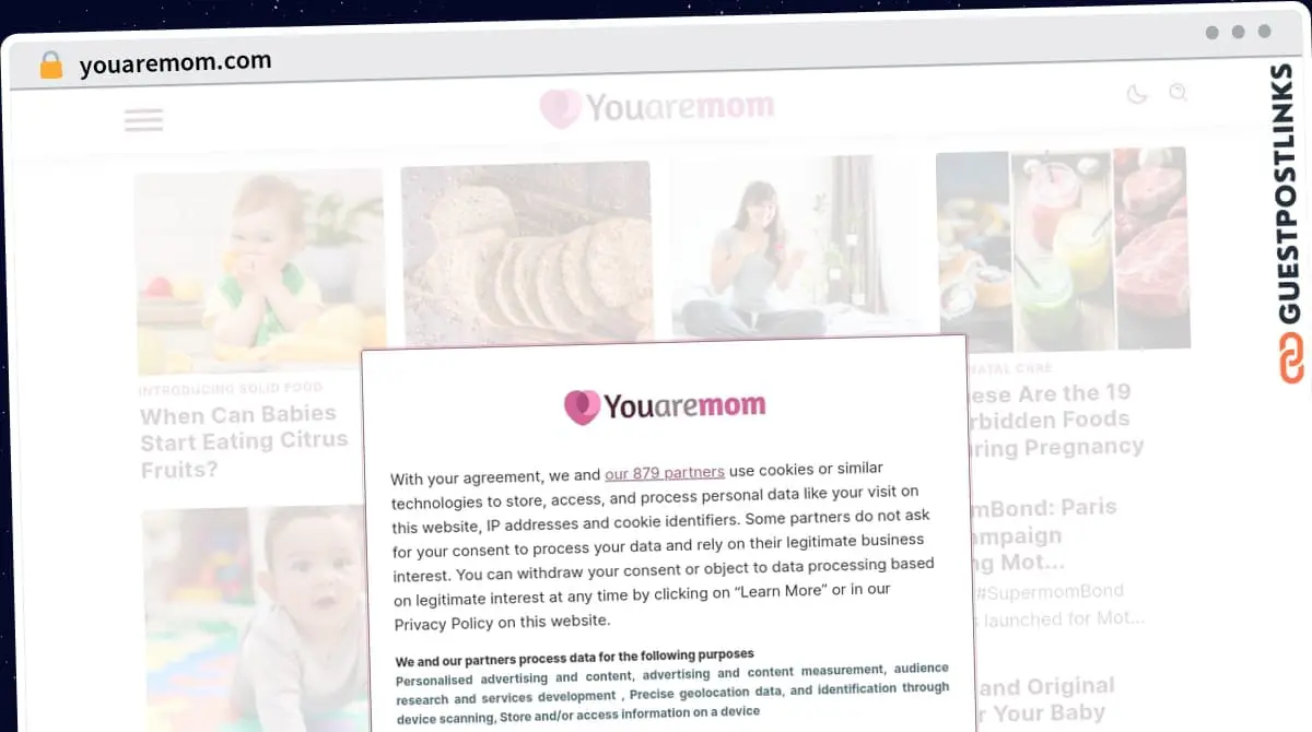 Publish Guest Post on youaremom.com