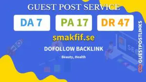 Buy Guest Post on smakfif.se