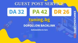 Buy Guest Post on tuning.bg