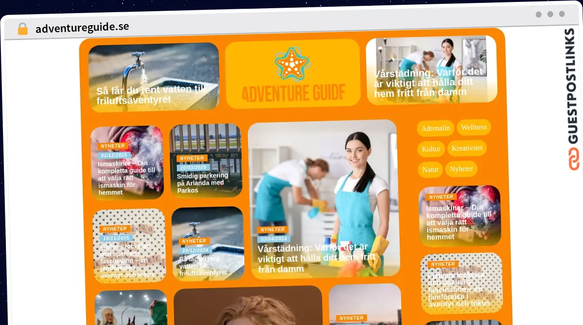 Publish Guest Post on adventureguide.se
