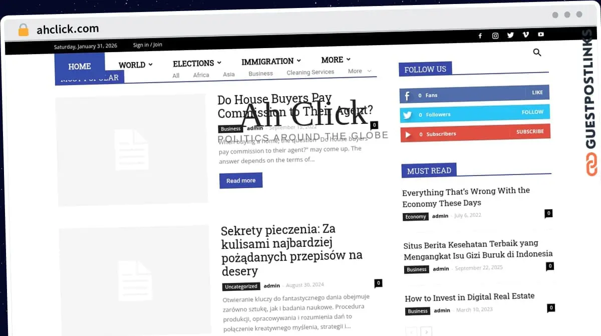 Publish Guest Post on ahclick.com