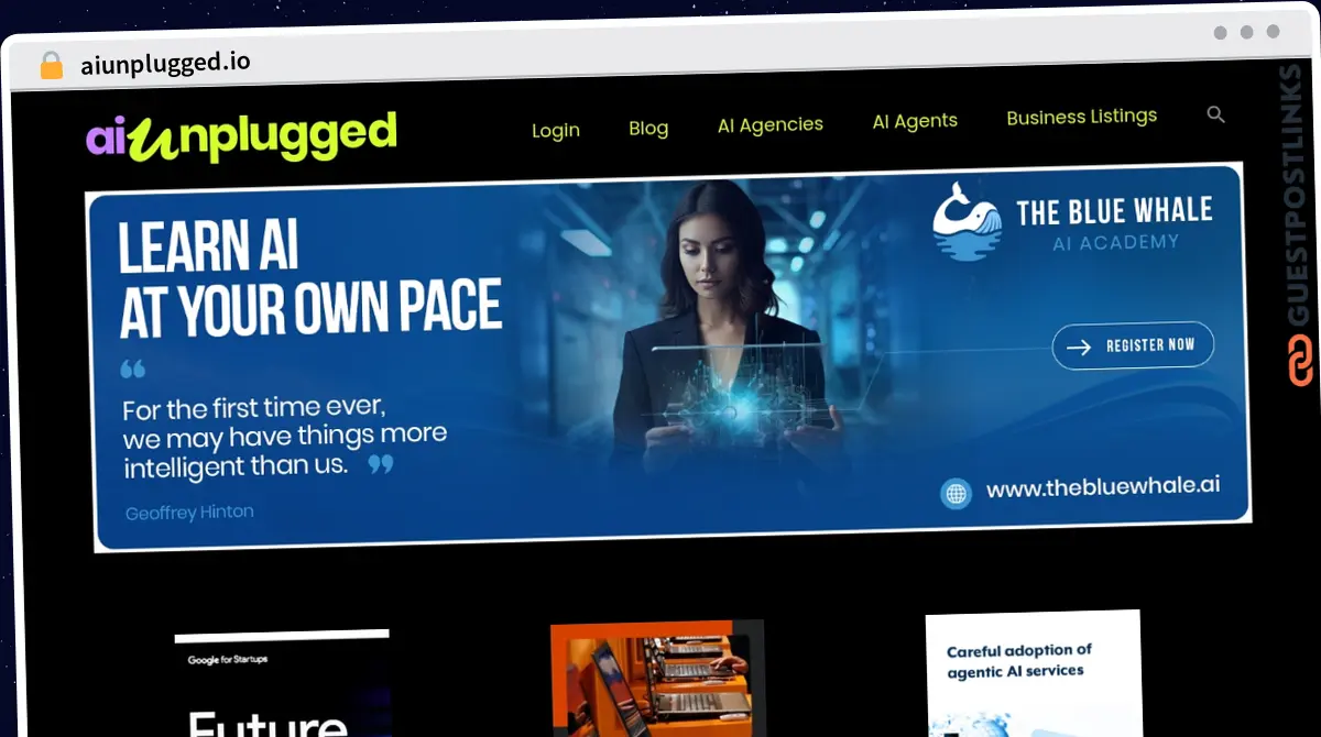 Publish Guest Post on aiunplugged.io