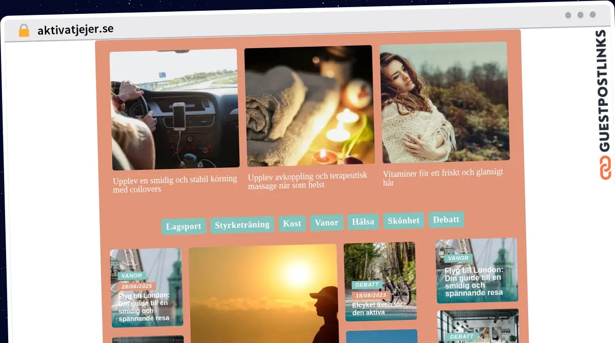 Publish Guest Post on aktivatjejer.se
