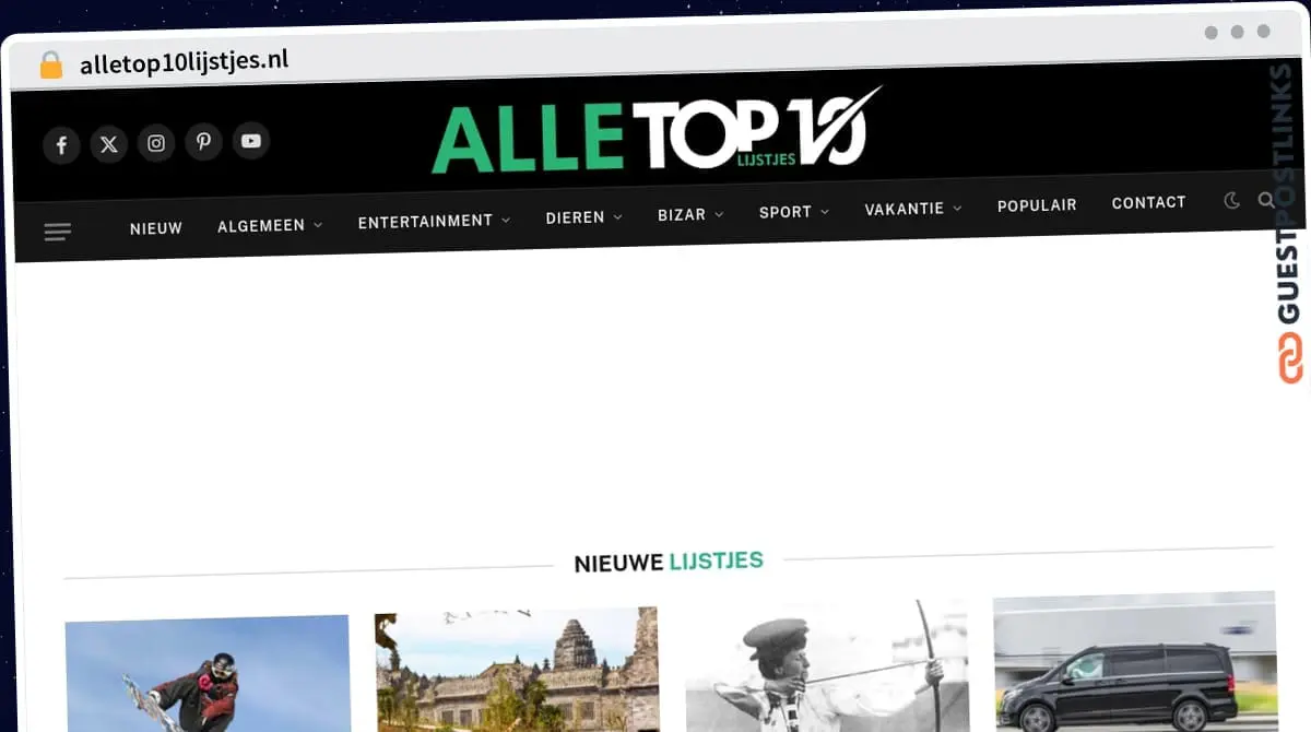 Publish Guest Post on alletop10lijstjes.nl