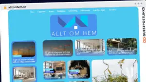 Publish Guest Post on alltomhem.se