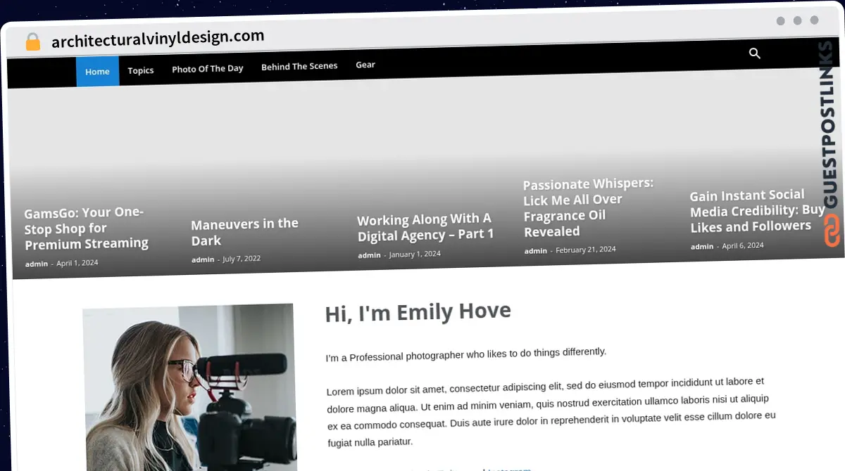 Publish Guest Post on architecturalvinyldesign.com