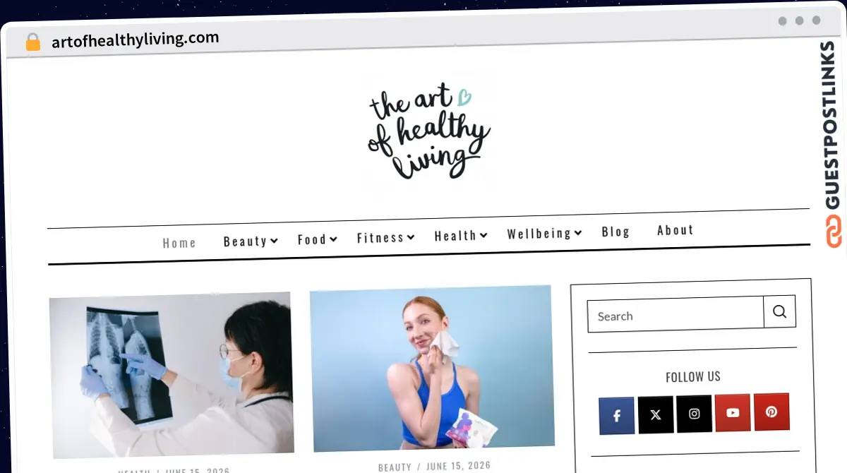 Publish Guest Post on artofhealthyliving.com