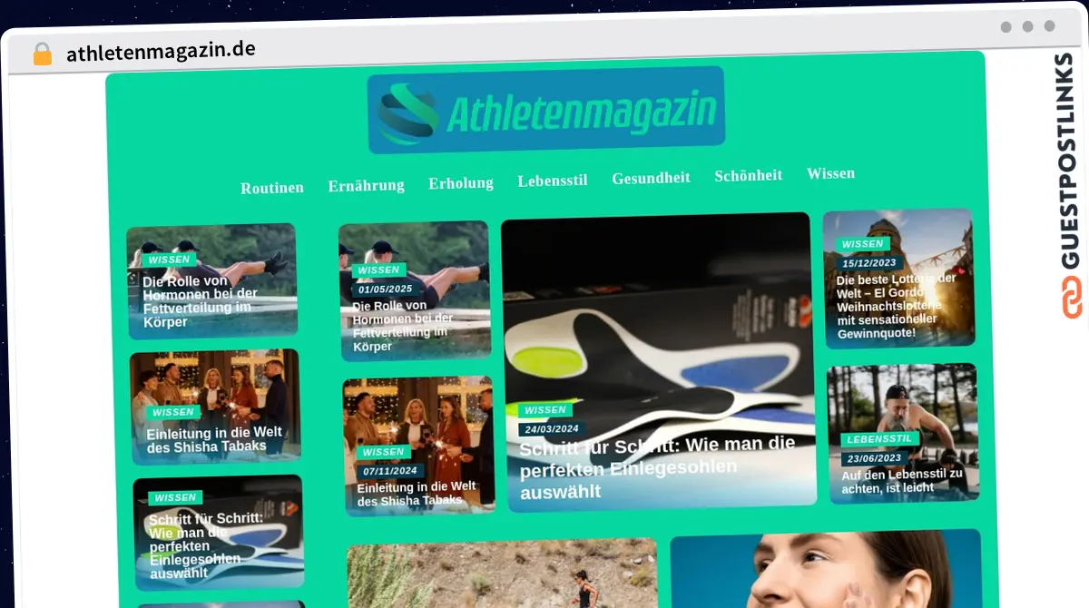 Publish Guest Post on athletenmagazin.de