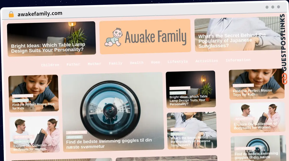 Publish Guest Post on awakefamily.com