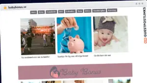 Publish Guest Post on babybonus.se