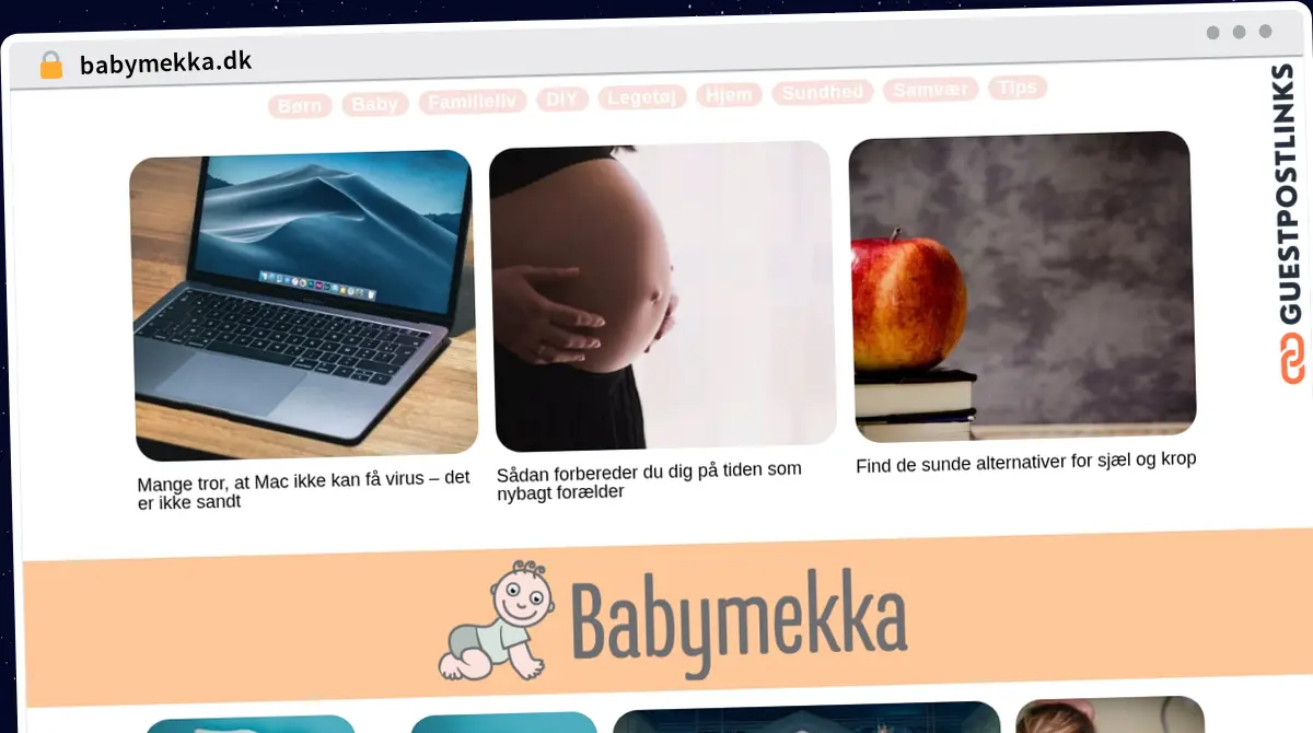 Publish Guest Post on babymekka.dk