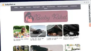 Publish Guest Post on babyriket.se